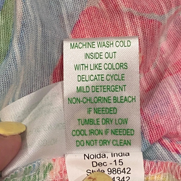 Lillt Pulitzer So A Peeling Elephant Print Arya Tank Top 16709 - Picture 11 of 13